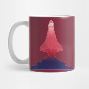 Retro 80s Space Shuttle Mug